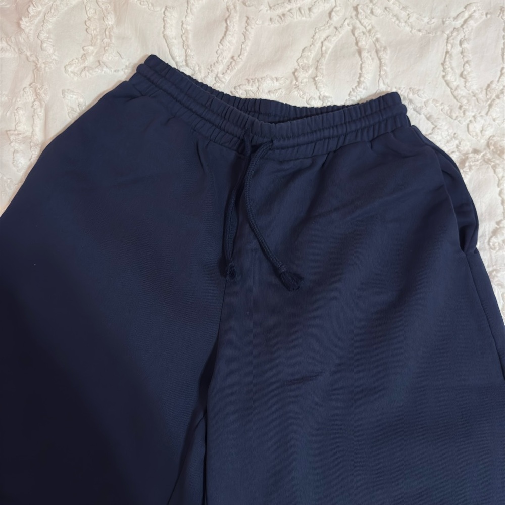 Zara navy blue sweats wide